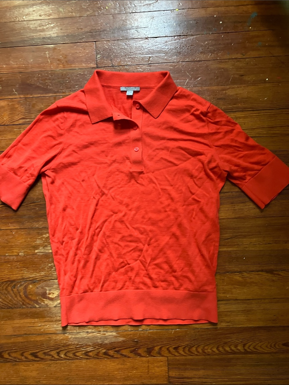 COS Silk Blend Knit Polo Shirt